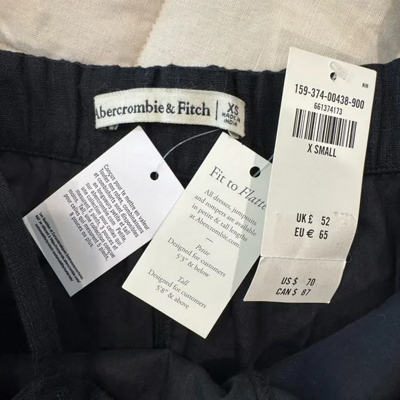 Abercrombie Linen-Blend Button Skort - Picture 8 of 10